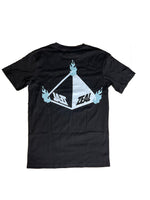 Zeal Flame Logo Tee in Black